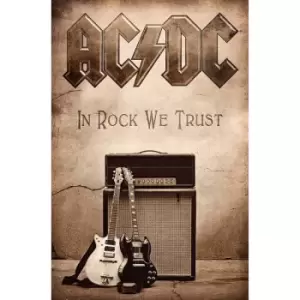 Image of AC/DC - In Rock We Trust Textile Poster