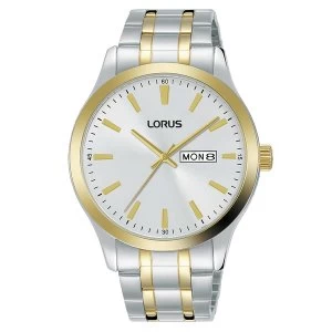 image of Lorus RH346AX9 Mens Two Tone Bracelet Dress Watch