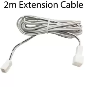 image of 2x 2m LED Driver Extension Cable Lighting Accessories White Power Lead