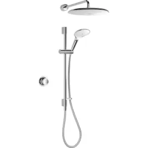 image of Mira Mode Maxim Thermostatic Digital Mixer Shower High Pressure / Combi Rear Fed in Chrome Stainless Steel