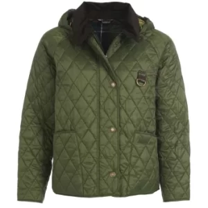 Image of Barbour Womens Tobymory Quilted Jacket Olive/Classic 14