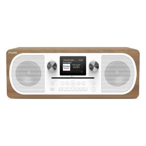 Image of Evoke C F6 All-in-One DABFMInternet Radio with CD Bluetooth in Walnut