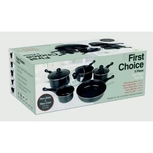 image of Pendeford Value Plus Collection Non Stick Sauce Pan Set 5 Piece