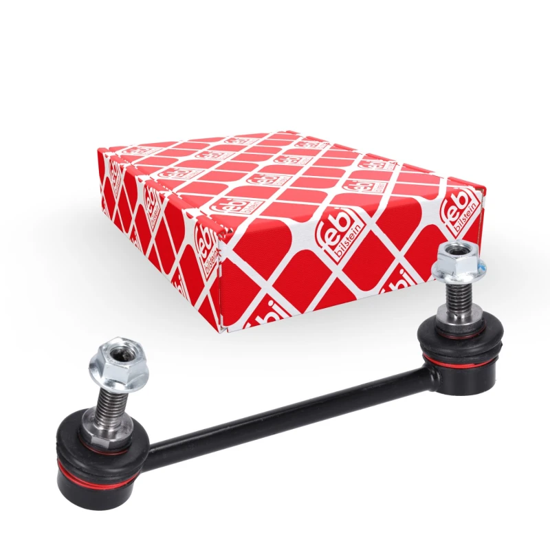 Image of FEBI BILSTEIN 43574 Anti-roll bar link Rear Axle Right, with nuts Link Stabiliser (3229)