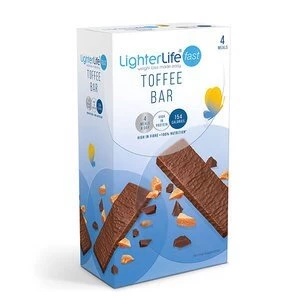 image of LighterLife Fast Toffee Bar x 4