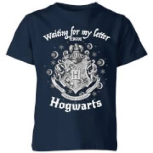 image of Harry Potter Waiting For My Letter From Hogwarts Kids T-Shirt - Navy - 11-12 Years