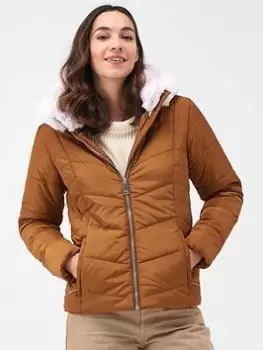 Image of Regatta Giovanna Fletcher - Wildrose Padded Jacket - Brown, Size 12, Women
