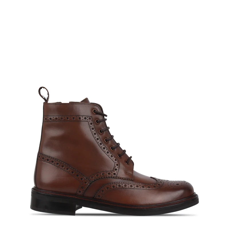 Image of Firetrap Leather Brogue Boots Mens Brown male 7 (41)