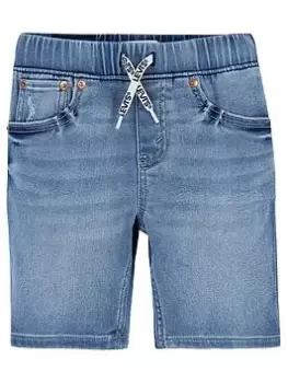 Image of Levis Boys Skinny Dobby Shorts - Light Wash, Light Wash, Size 3 Years