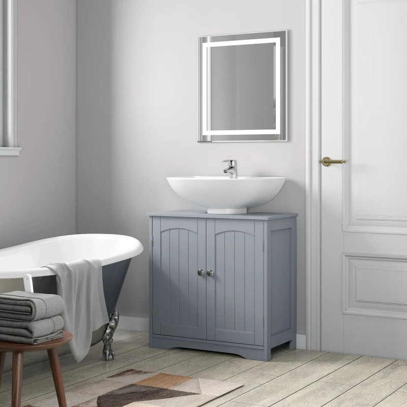 Image of MCC Direct Undersink Bathroom Cabinet with shelves - Colarado Grey
