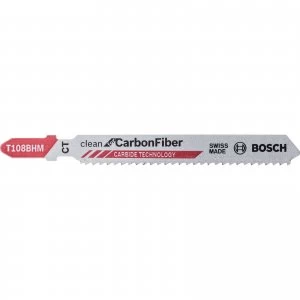 Image of Bosch T108 BHM Carbide Jigsaw Blades for Carbon Fiber 90mm Pack of 3