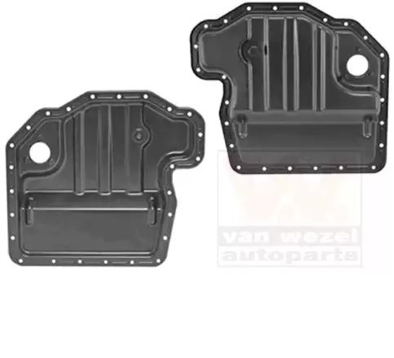 Image of VAN WEZEL 0639071 Oil Sump without gasket/seal Steel Oil Pan (592)