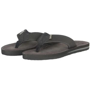 Image of Barbour Mens Toeman Beach Sandals Black 10