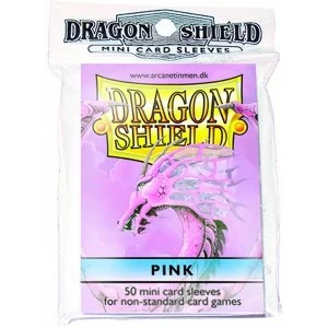 Image of Dragon Shield Japanese Size Pink Card Sleeves - 50 Sleeves