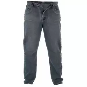 Image of Duke Mens Rockford Kingsize Comfort Fit Jeans (58L) (Dirty Denim)