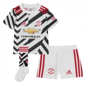 adidas Manchester United Third Mini Kit 2020 2021 - White/Black