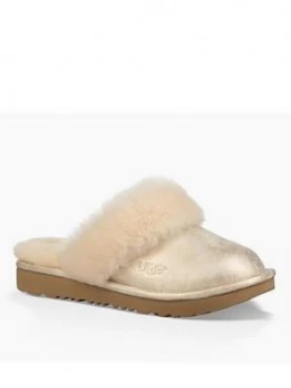 image of Ugg Cozy Ll Metallic Slippers - Gold