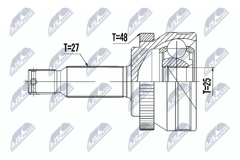 Image of NTY CV joint kit NTY NPZ-HY-517
