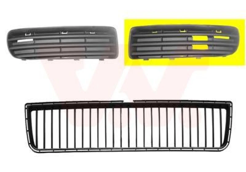 Image of VAN WEZEL Bumper grill VAN WEZEL 7621591