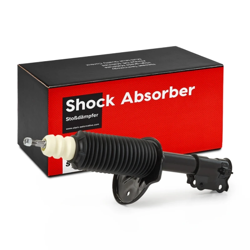 Image of STARK SKSA-0130997 Shock absorber Front Axle Right, Gas Pressure, Suspension Strut, Bottom Clamp Shock Absorber (854)