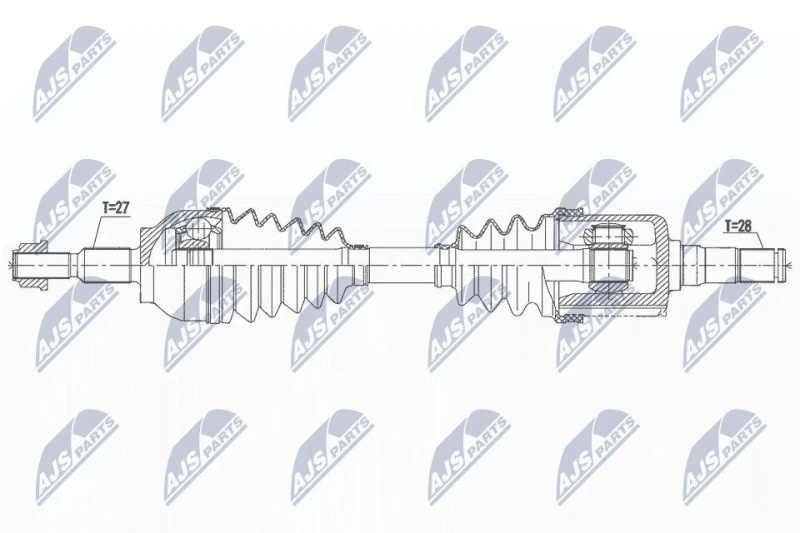 Image of NTY Drive shaft NTY NPW-FR-161