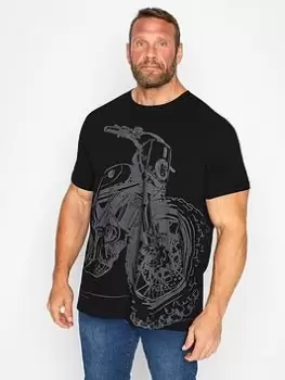 Image of BadRhino Large Motorbike T-Shirt - Black, Size 3XL, Men