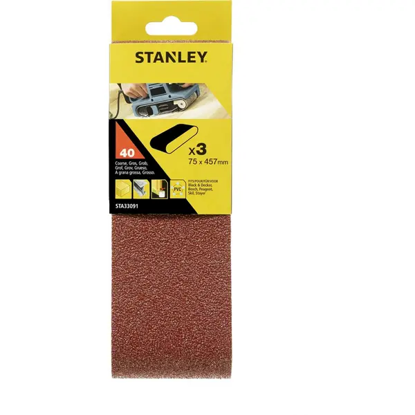 image of Stanley Sanding Belts 75x457 40G - STA33091-XJ