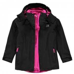 image of Karrimor 3 in 1 Jacket Junior - Black/Pink