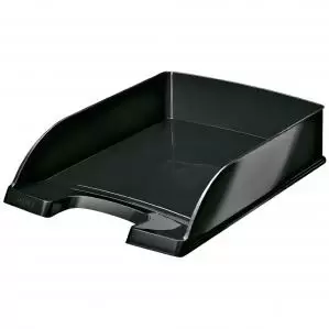 image of Leitz WOW Letter Tray Plus. A4. Black - Outer carton of 5