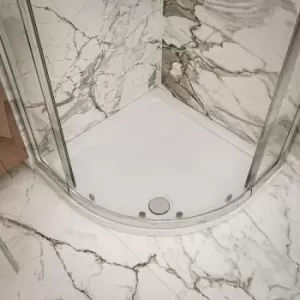 image of Nuie Pearlstone Quadrant Shower Tray 700mm x 700mm - White