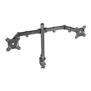 Image of Trust GXT 1120 Mara Dual Monitor Arm 81.3cm (32") Clamp Black