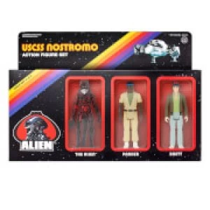 Image of Super7 Alien ReAction Figure - Pack B (Brett, Parker, Open Mouth Alien) Action Figure