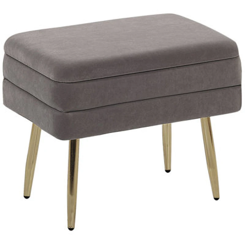 Image of Beliani Storage Bench Odessa Velvet Grey