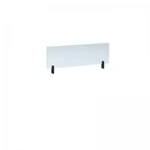 Image of Desktop clear acrylic screen topper with Black brackets 1000mm wide