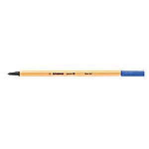 Image of Stabilo Point 88 Fineliner Fine 0.4mm Blue Pack of 10