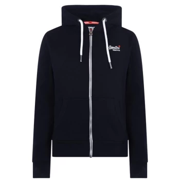 image of Superdry Basic Zip Hoodie - Navy 98T