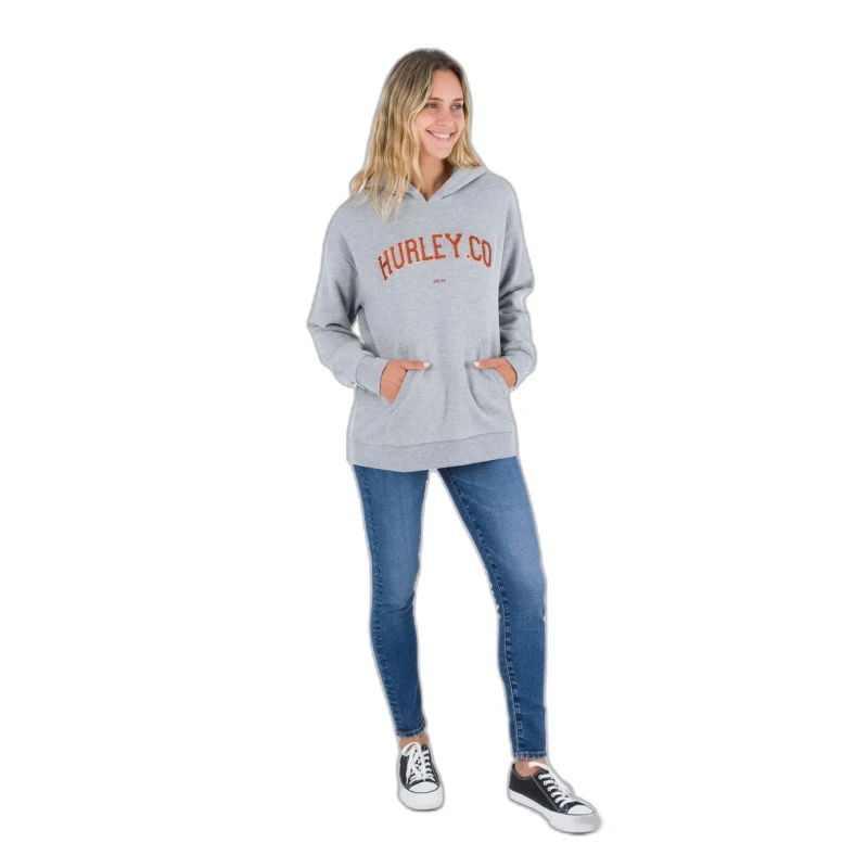 Image of hurley Womens Hoodie Hurley Os University Gris Female XS