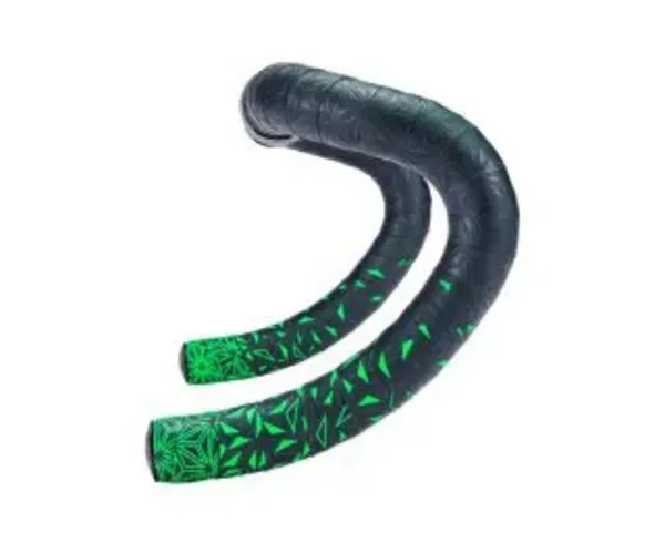 image of Supacaz Super Sticky Kush Handlebar Tape - Green Starfade