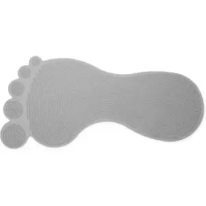 Image of Croydex Big Foot Rubber Bath Mat Grey 35 x 76cm