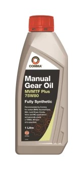 Image of MVMTF Plus Transmission Fluid 75W80 - 1 Litre MVP75801L COMMA