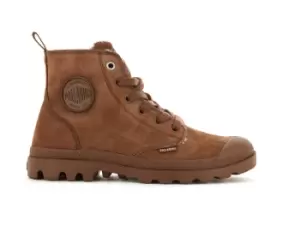 Image of Palladium Boots Womens PAMPA HI ZIP WL BROWN PATTINA