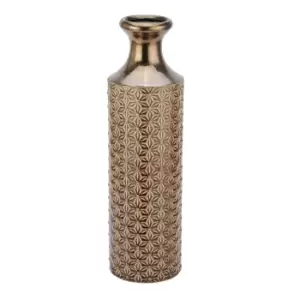 Image of Seville Collection Large Caramel Fluted Vase
