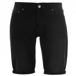 Image of Firetrap Denim Shorts Mens - Black