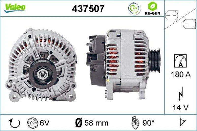 Image of Alternator VALEO 437507