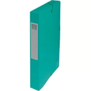 Image of Exacompta Elasticated Box File 40mm, A4, Green, Pack of 8