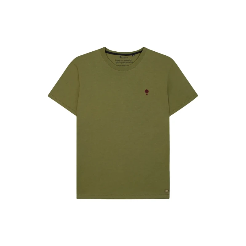 Image of Faguo knitted T-Shirt Faguo Arcy Vert Male M F25TS0106-KAK06