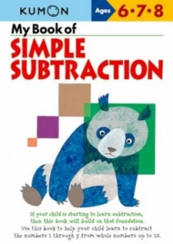 Image of My book of simple subtraction by Kumon Kodomo Kenkyujo