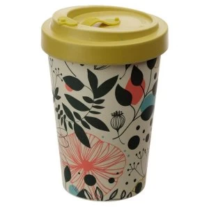 image of Wisewood Botanical Screw Top Bamboo Composite Travel Mug