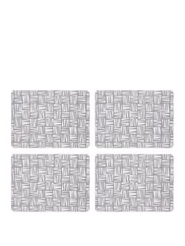 Image of Sabichi Brooklyn Grey Placemats & Coasters