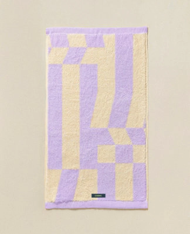 Image of Cosmic Towel 50x90cm 600gsm Soft Absorbent & Quick-drying TEXTILE Collection in Lavender Size: 50x90cm Lavender Unisex 50x90 cm